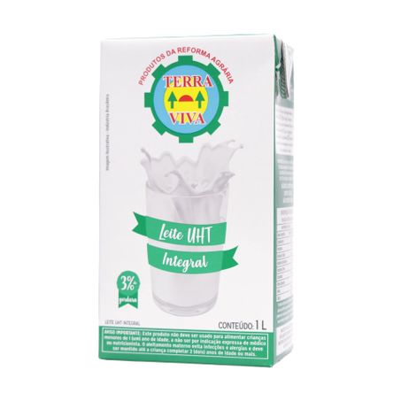 Leite UHT Integral Terra Viva Caixa 1lt 360-3
