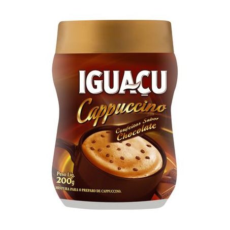 Cafe iguacu 200g capuccino com confeitos de chocolate