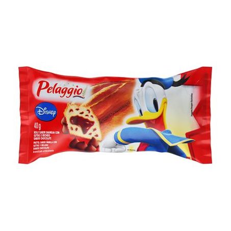 Bolo Pelaggio Baunilha com Gotas de Chocolate Embalagem 40G
