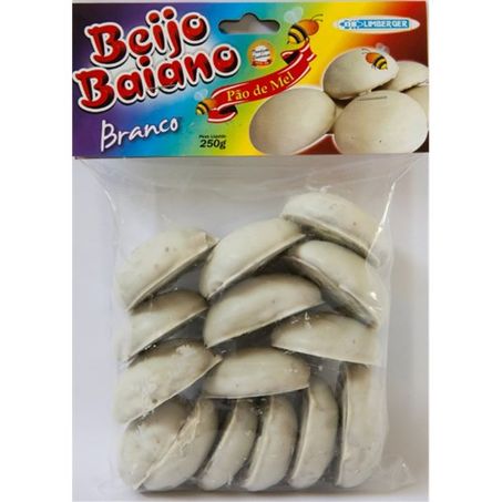 BISCOITO BEIJO BAIANO PÃO DE MEL BRANCO 250G