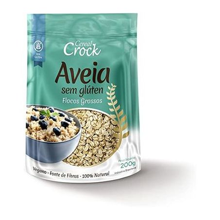 Aveia cereal crock floc gros s/glut 200g