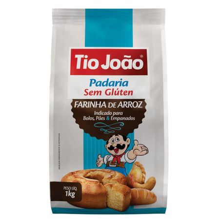FARINHA DE ARROZ TIO JOAO SEM GLUTEN 1KG