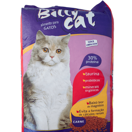 Racao billy cat 1kg carne