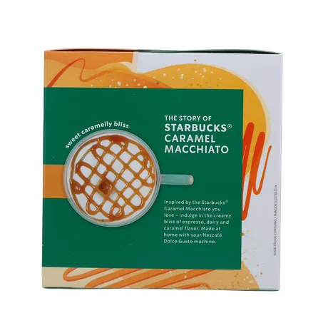 CAFÉ CÁPSULAS STARBUCKS CARAMEL MACCHIATO C/10 UN 360-1