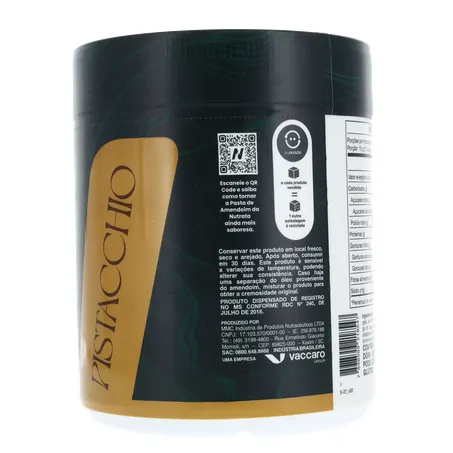 Pasta de Amendoim Nutrata Bacio Di Latte Sabor Pistache 400g 360-12