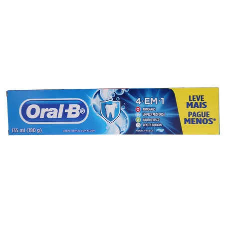 Creme dental oral-b 4 em 1 leve mais pague menos 180g 360-1