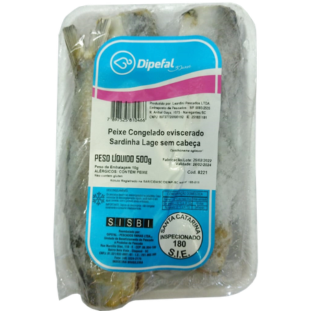 Sardinha Dipefal Congelado Embalagem 500G