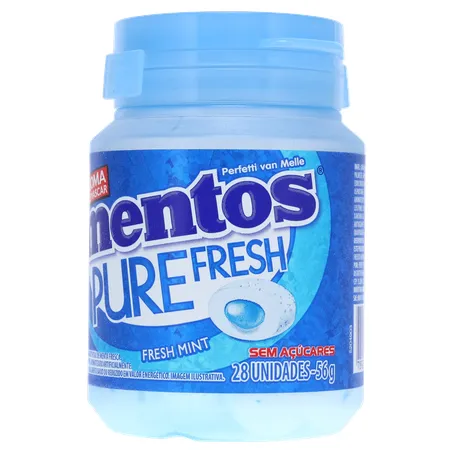 Goma de Mascar Mentos Pure Fresh Fresh Mint Sachê 6G 360-3