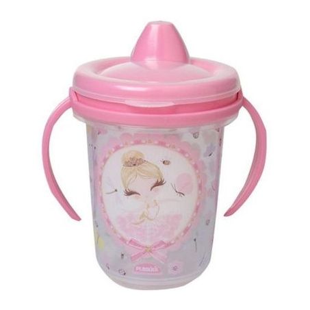 CANECA PLASUTIL BABY C/TP BAILARINA RS 330ML