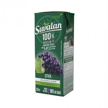 SUCO SUVALAN 200ML 100% UVA