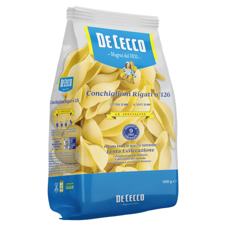 Macarrão Grano Duro Conchiglioni Rigati De Cecco 500g 360-4