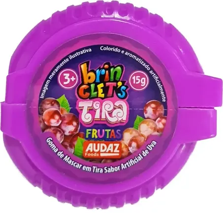 CHICLE AUDAZ BRINCLETS 15G TIRA FRUTAS