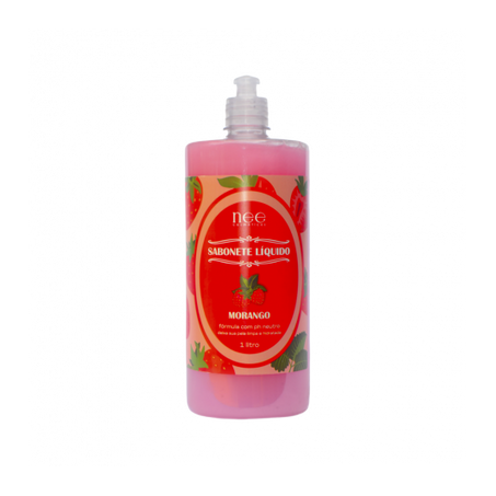Sabonete líquido nee cosmeticos morango 1l