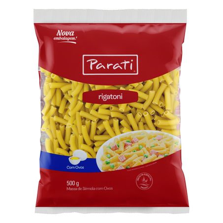 Macarrão de sêmola com ovos rigatoni parati