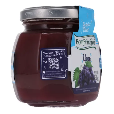GELEIA BOM PRINC 230G DIET UVA  360-30