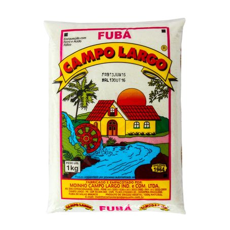 Fubá Campo Largo Branco 1kg 
 