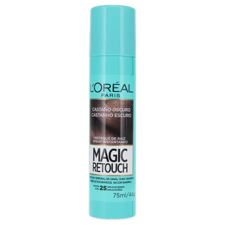 Retoque de Raíz L'Oréal Paris Castanho Escuro Frasco Spray 75ml 360-1