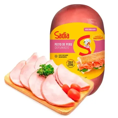 Peito de peru sadia defumado fatiado 200g