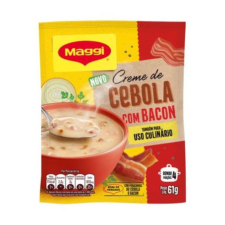 Creme de Cebola Maggi com Bacon Sachê 61G