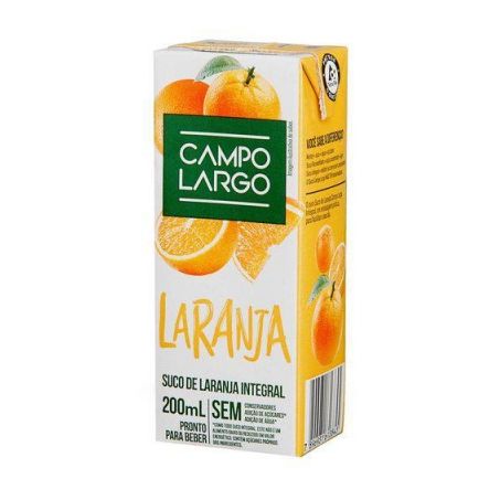 SUCO CAMPO LARGO LARANJA 200ML