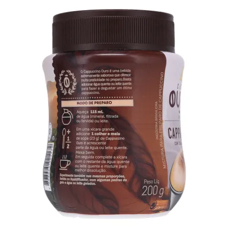 Café ouro cappuccino 200g 360-28