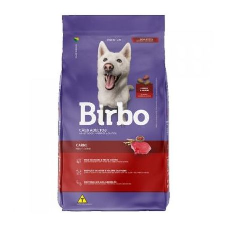 Ração birbo para caes sabor carne pacote 7kg