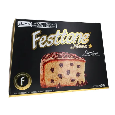 Panettone de Páscoa Festtone Chocolate 70 Cacau 400G 360-16