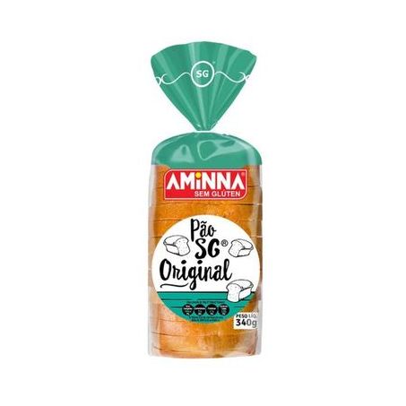 Pão Aminna original sem glúten 340g