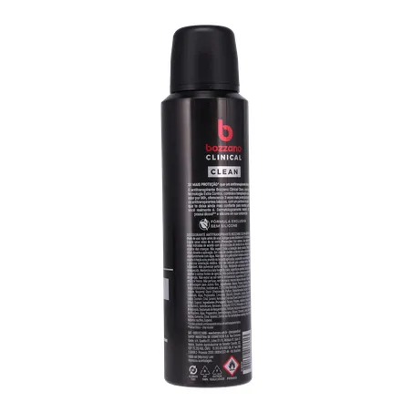 Desodorante Antitranspirante Aerossol Bozzano Clean Frasco Spray 150ml 360-15