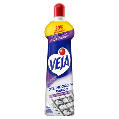 Limpador Veja 500ml - Desengordurante - Lavanda -  Grátis 20% de Desconto