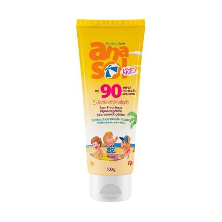 Protetor solar anasol kids fps90 100g