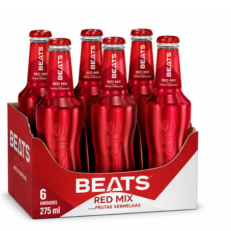 Drink pronto beats pcc/06x269ml long neck red mix pc