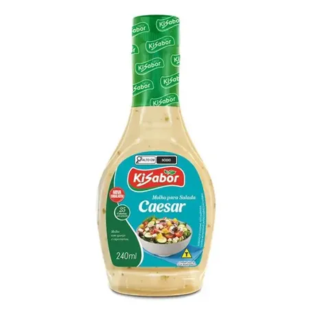 MOLHO SALADA KISABOR 240ML CAESAR CX 12.0