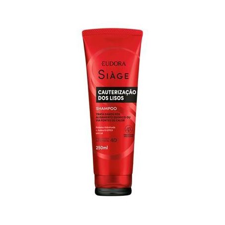 Shampoo Eudora Siàge Cauterização dos Lisos Squeeze 250ml