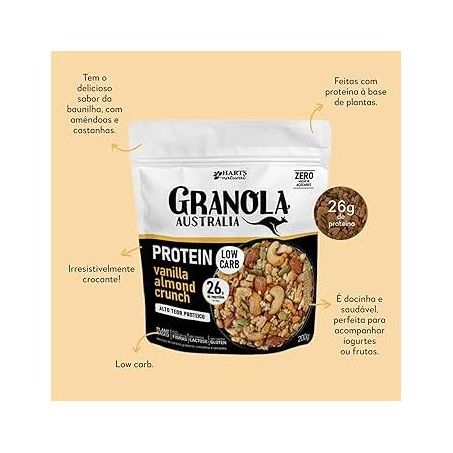 GRANOLA HARTS 200G AUST KETO LOW CARB VANILL