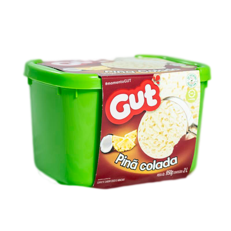 Sorvete gut pina colada 2l