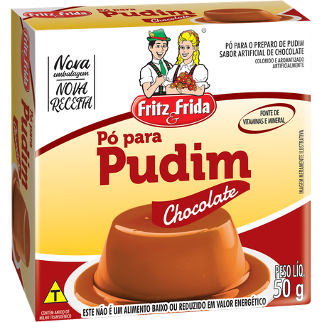 Pudim fritz & frida 50g chocolate