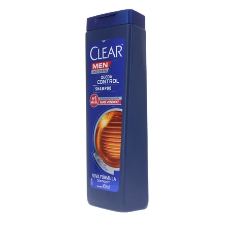 SHAMPOO ANTICASPA CLEAR MEN QUEDA CONTROL 400ML 360-4