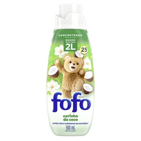 AMACIANTE DE ROUPA CONCENTRADO CHEIRINHO DE NATUREZA FOFO
