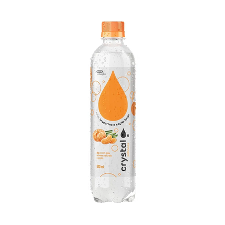 ÁGUA SABORIZADA CRYSTAL TANGERINA/CAPIM 510ML