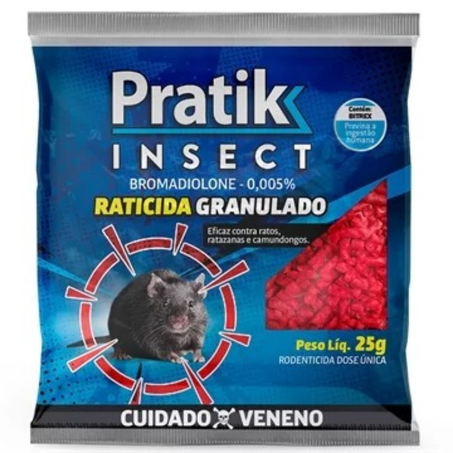 Raticida pratik 25g granulada