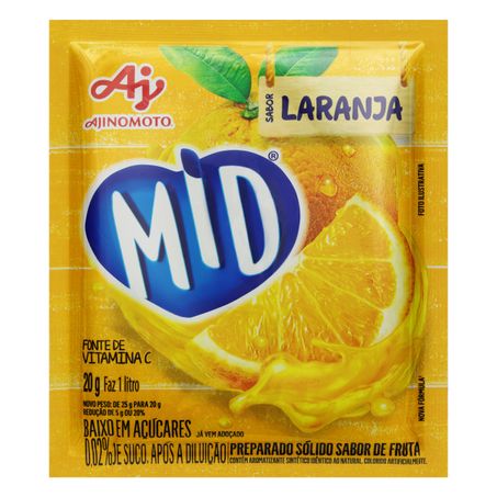 REFRESCO EM PÓ LARANJA MID