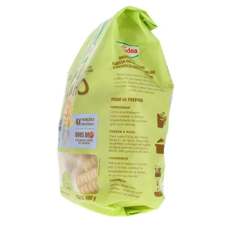 Macarrão de Sêmola Orquídea Parafuso Furadinho com Ovos Pacote 400gr 360-7