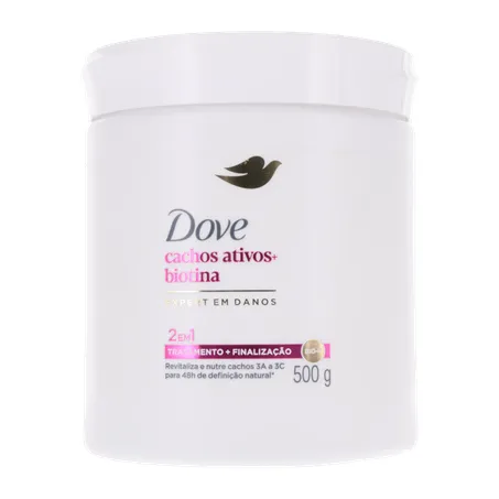 Máscara De Tratamento Dove Cachos + Biotina 500g