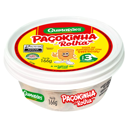 PAÇOCA ROLHA GUIMARÃES SÓ 3 INGREDIENTES 166G