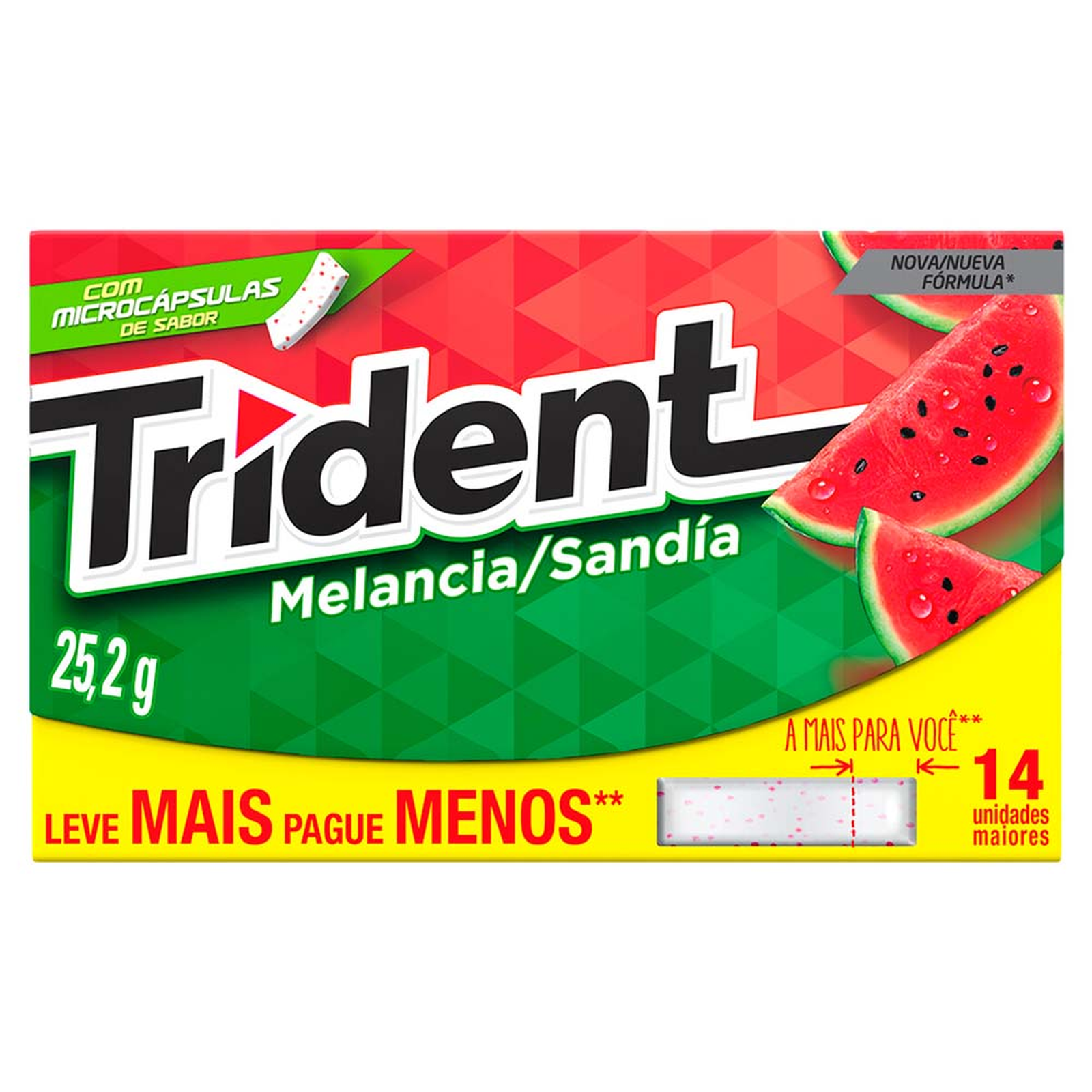 Goma Mascar Trident Melancia 25,2g | Koch Supermercado