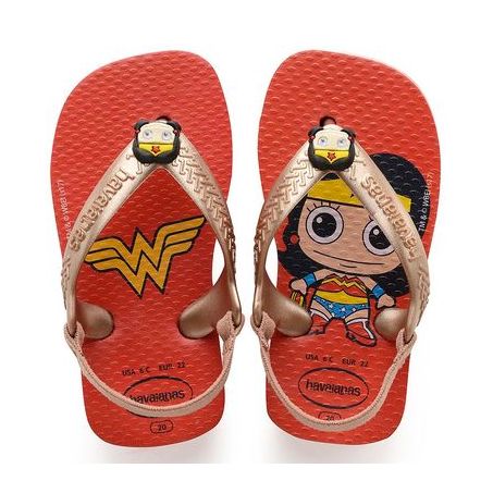 SAND HAVAIANAS NEW BABY HEROIS VERM R/ROS 23/4