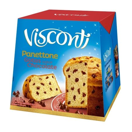 Panettone visconti 4 gotas de chocolate
