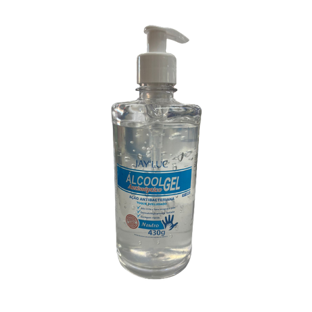 ALCOOL GEL JAYLUC ANTISSEPTICO C/VALVULA 430 G    