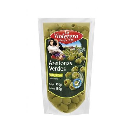 Azeitona verde la violetera 120g sem caroco